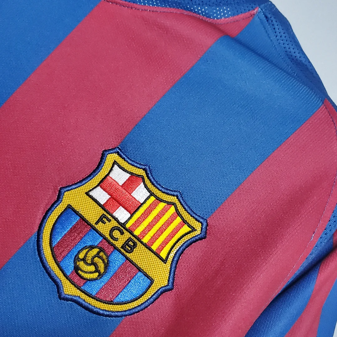 2005/2006 Retro Barcelona Home Football Shirt UEFA Champions League 1:1 Thai Quality - Image 4
