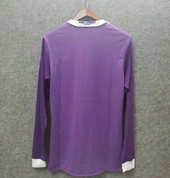 2016/2017 Retro Long Sleeve Real Madrid Away - Image 2