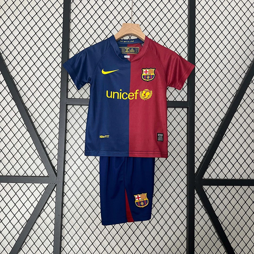 2008/2009 Retro Barcelona Home Football Shirt 1:1 Thai Quality Kids Size