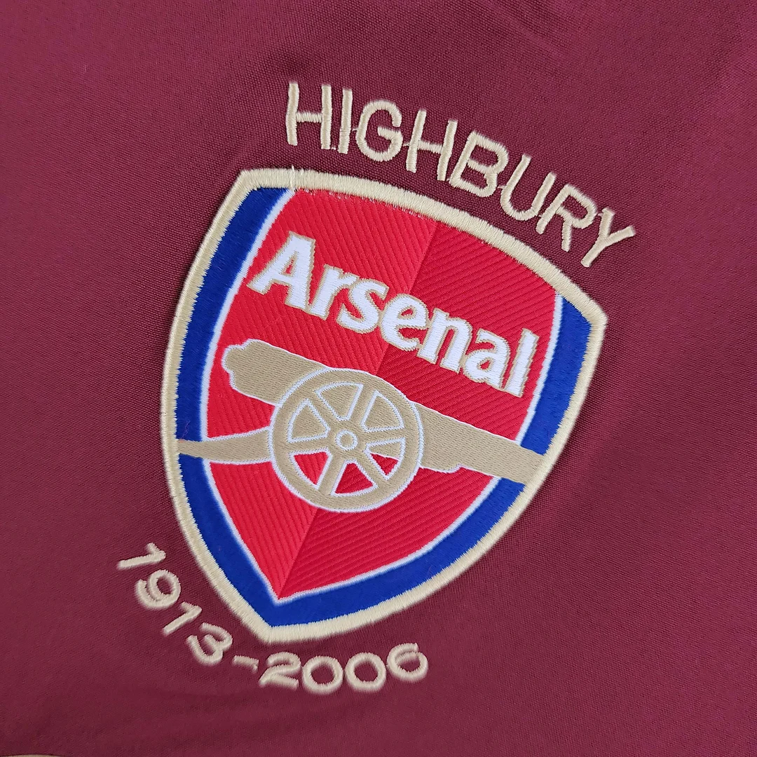 2005/2006 Retro Long Sleeve Arsenal Home Football Shirt 1:1 Thai Quality - Image 7