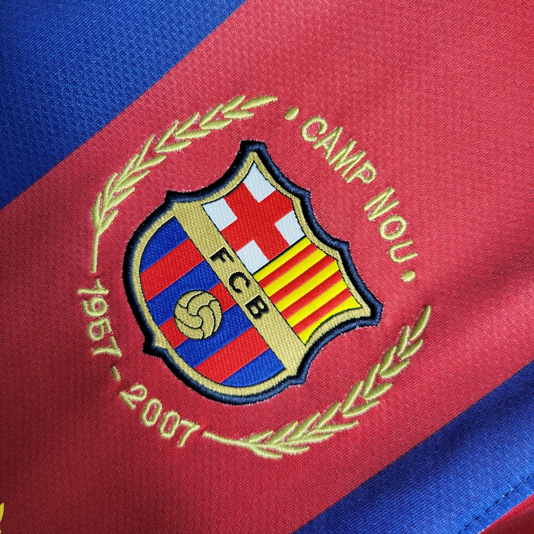 Retro Barcelona Football Shirt Home 2007/2008 1:1 Thai Quality - Image 5