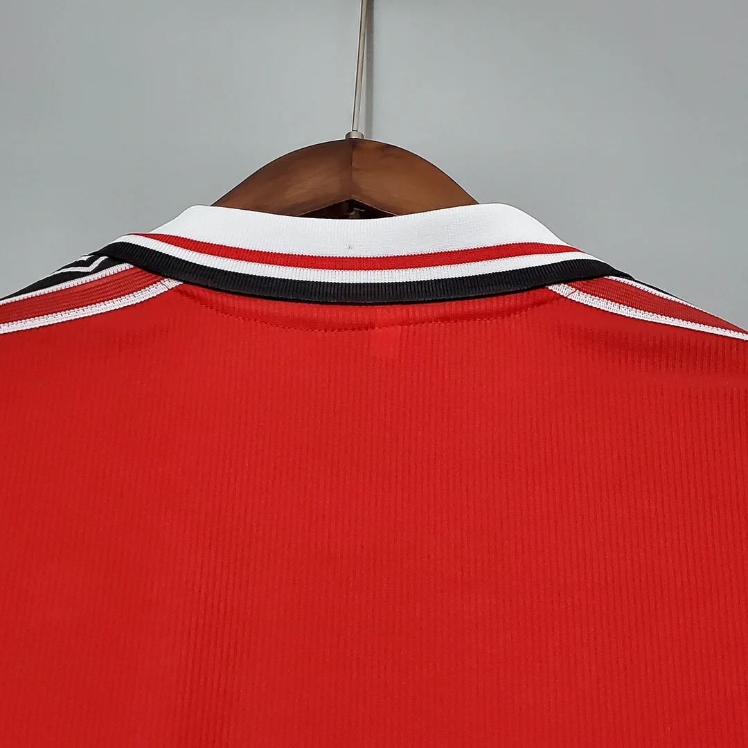 1998-1999 Retro Long Sleeve Manchester United Home Football Shirt 1:1 Thai Quality - Image 6