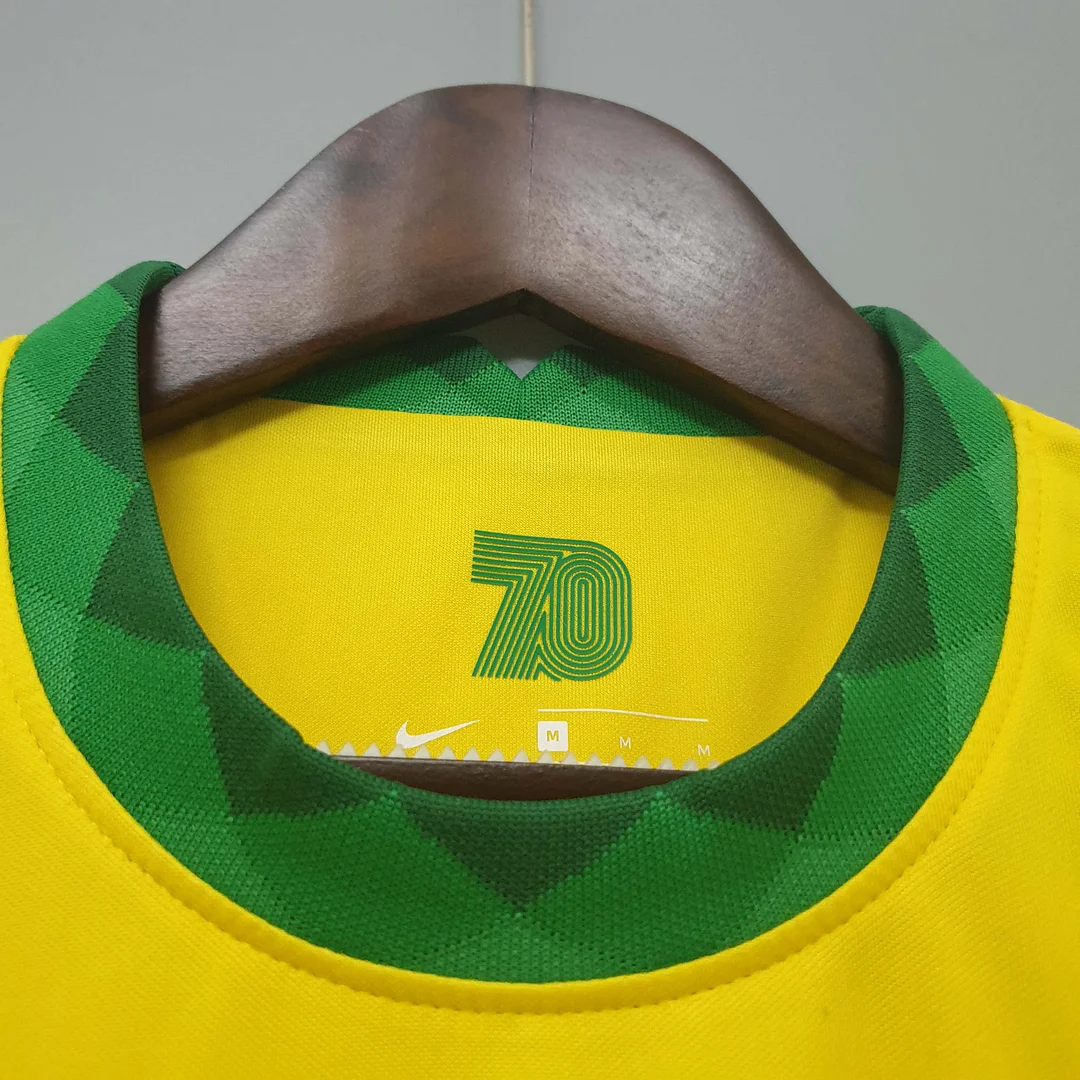 2020 Retro Brazil Home Football Shirt 1:1 Thai Quality - Image 5