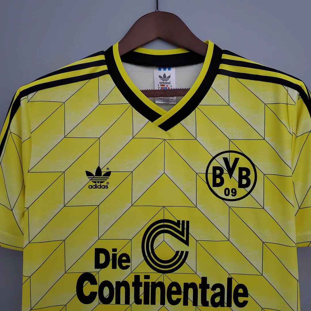 1988/1989 Retro Dortmund Home Football Shirt - Image 3