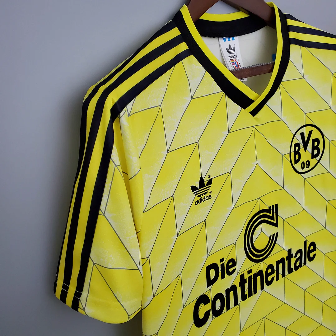 1988/1989 Retro Dortmund Home Football Shirt - Image 8