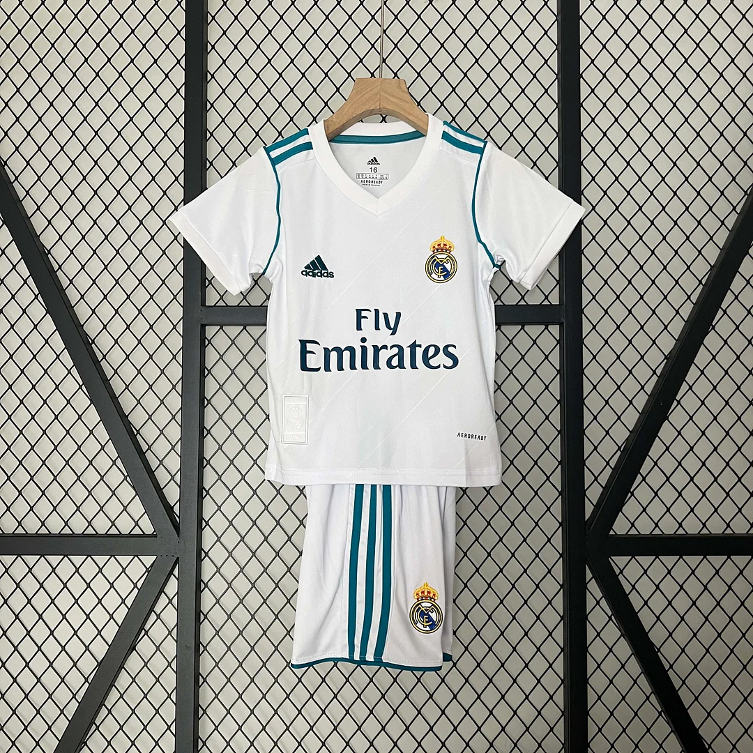 2017/2018 Retro Real Madrid Home Football Shirt 1:1 Thai Quality Kids Size