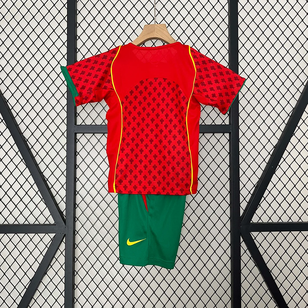 2004 Retro Portugal Home Football Shirt 1:1 Thai Quality Kids Size - Image 2