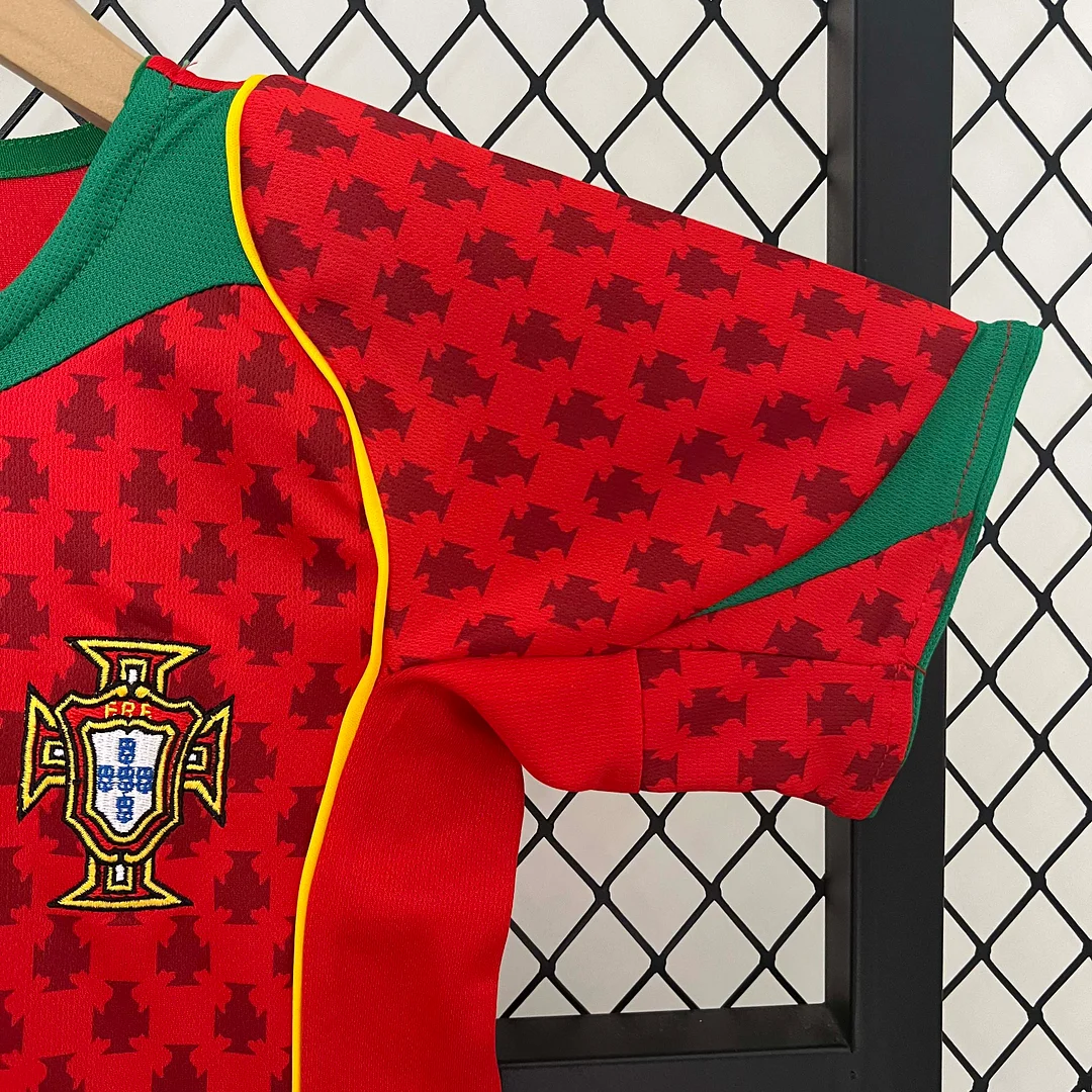 2004 Retro Portugal Home Football Shirt 1:1 Thai Quality Kids Size - Image 7