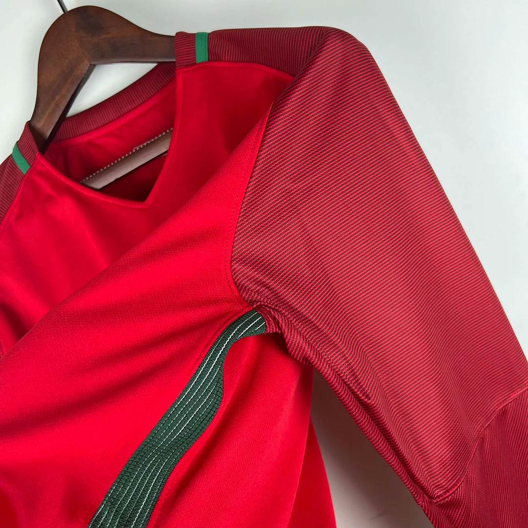 2016 Retro Long Sleeve Portugal Home Football Shirt 1:1 Thai Quality - Image 7