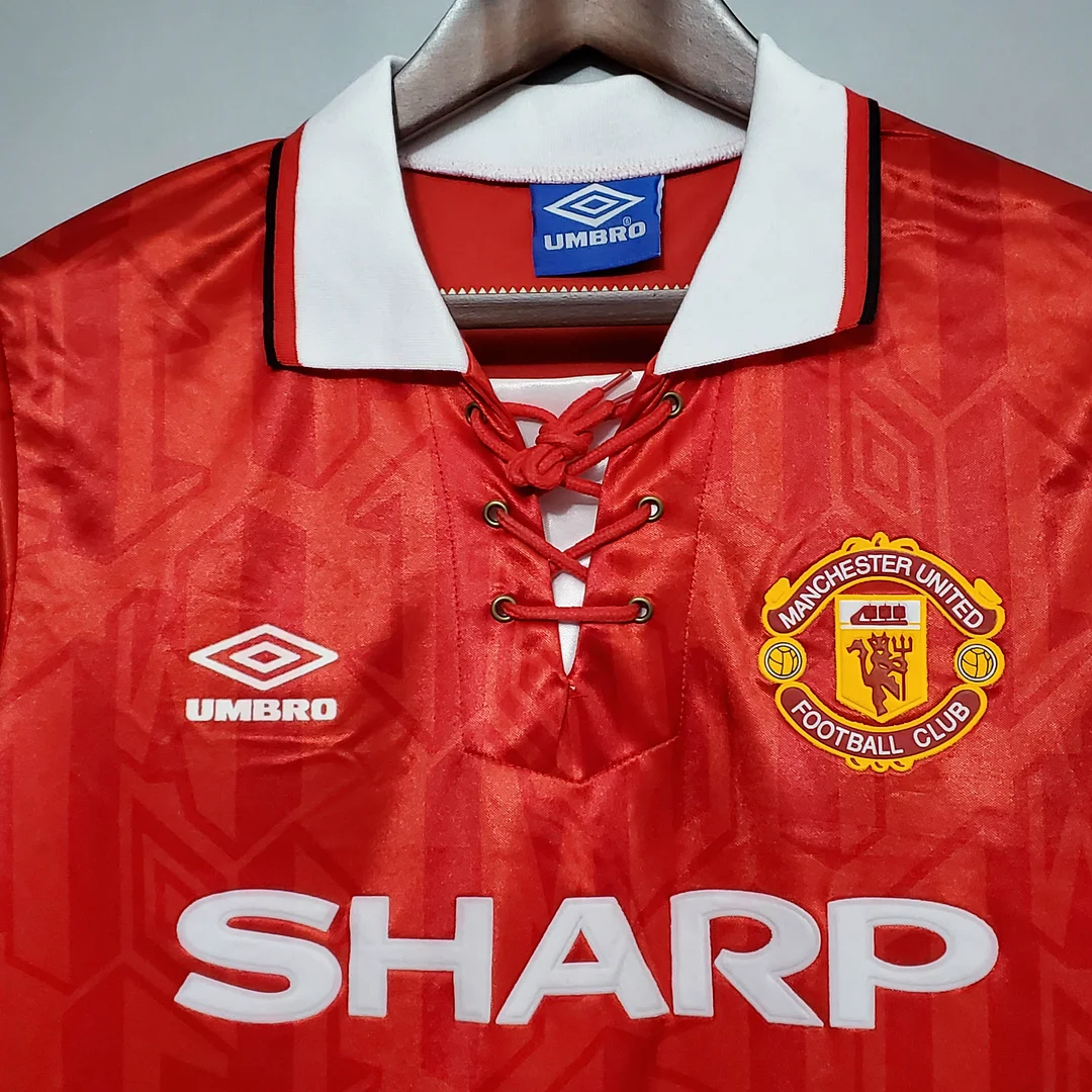 1992/1994 Retro Manchester United Home Football Shirt 1:1 Thai Quality - Image 3