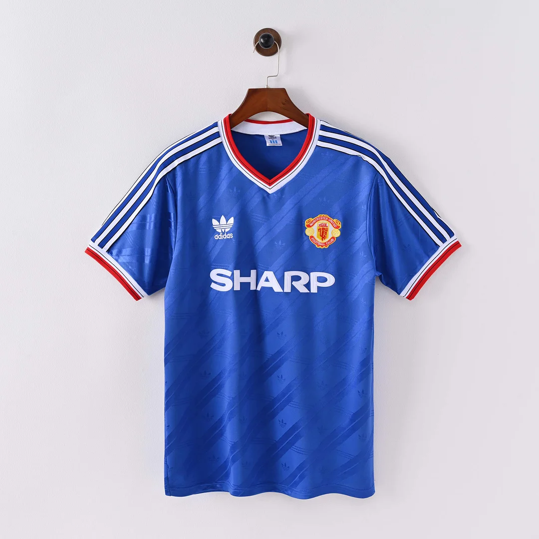 1986/1988 Retro Manchester United Third Away Football Shirt 1:1 Thai Quality