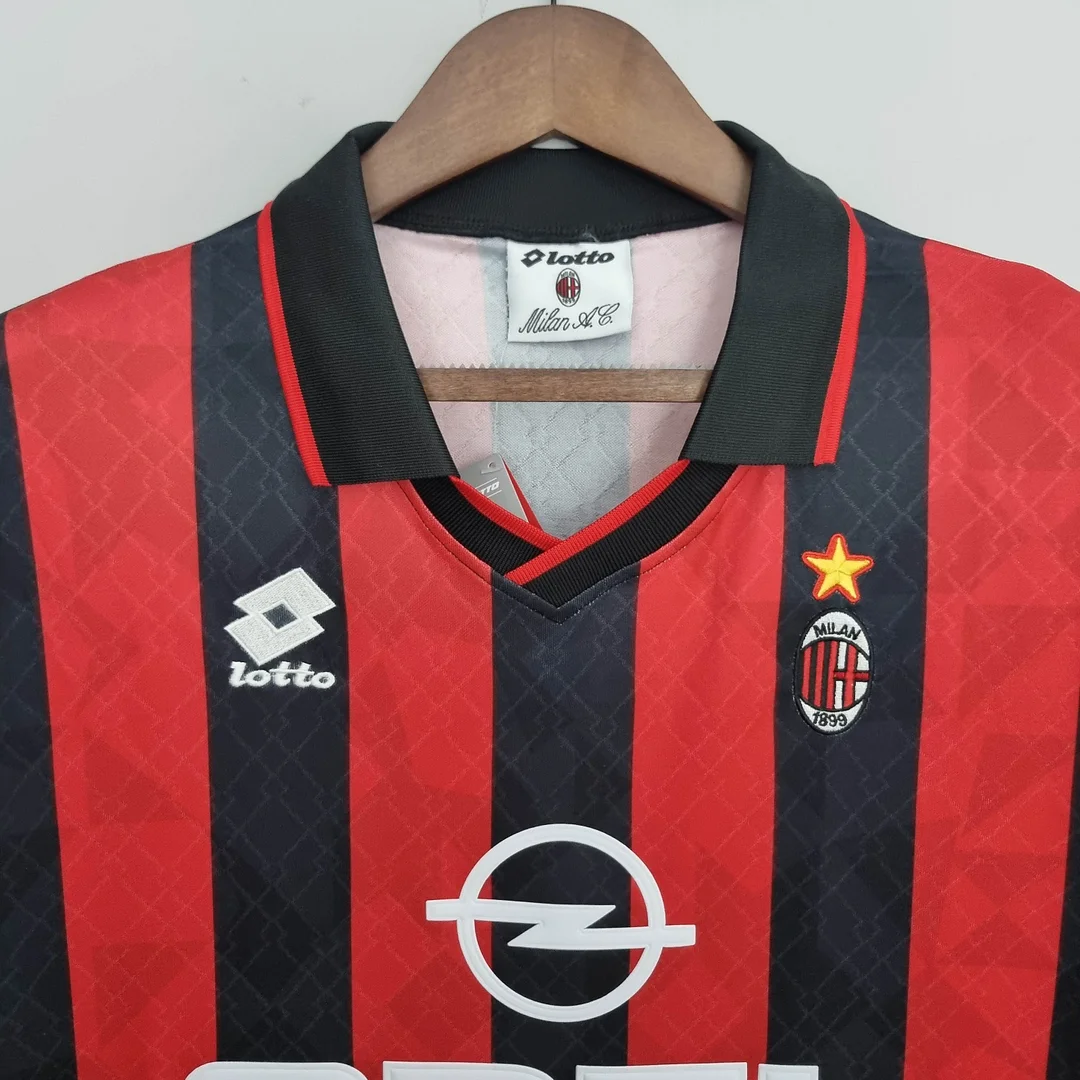 1995/1996 Retro AC Milan Home Football Shirt 1:1 Thai Quality - Image 3