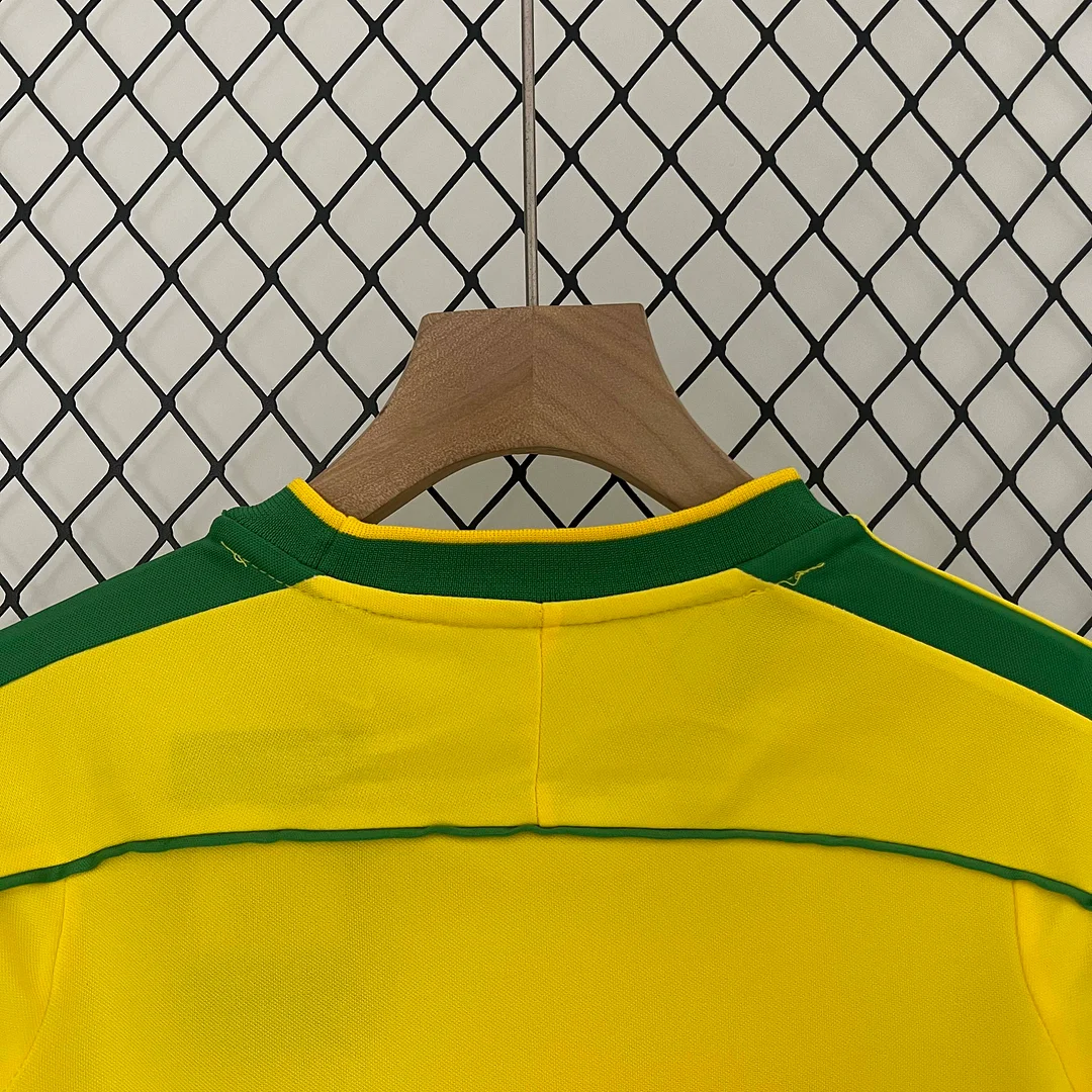 1998 Retro Brazil Home Football Shirt 1:1 Thai Quality Kids Size - Image 4