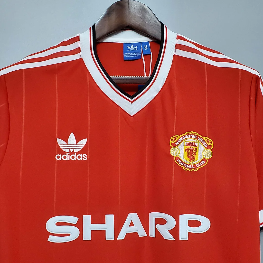 1983/1984 Retro Manchester United Home Football Shirt 1:1 Thai Quality - Image 3