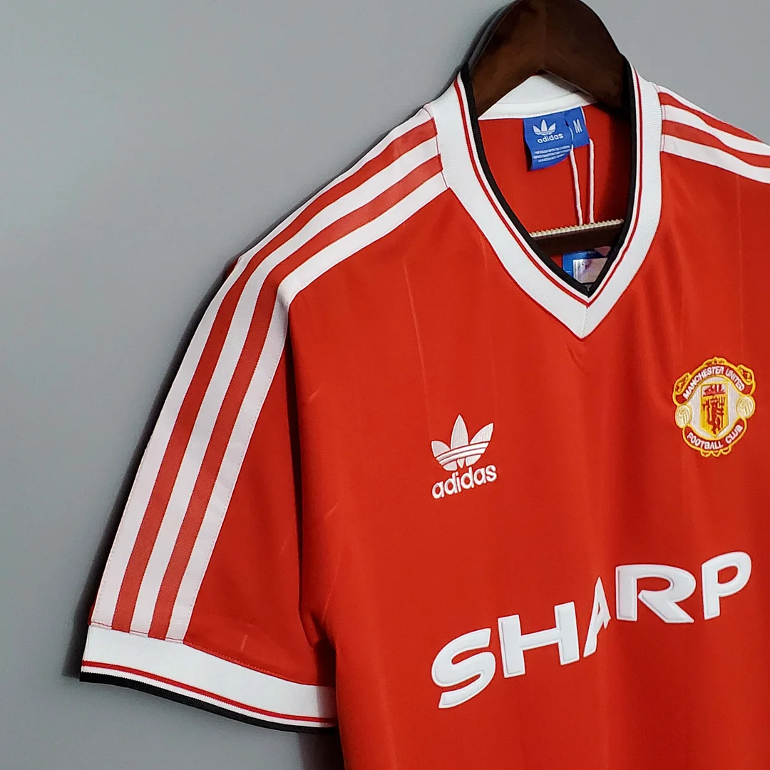 1983/1984 Retro Manchester United Home Football Shirt 1:1 Thai Quality - Image 5