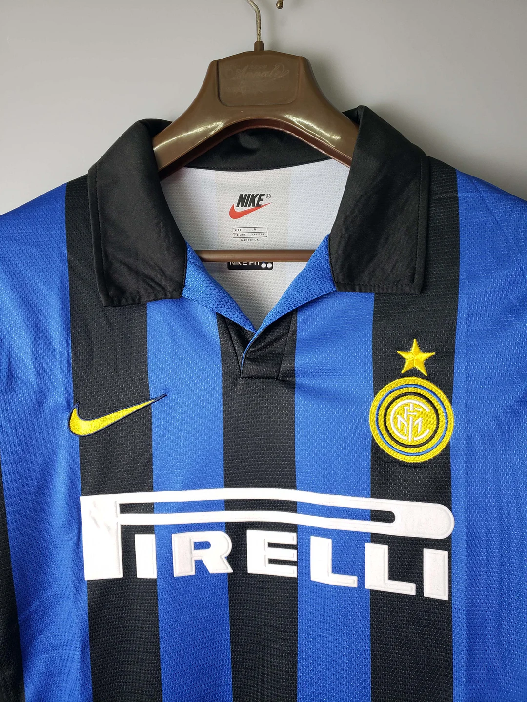 1998/1999 Retro Long Sleeve Internazionale Milan Home Football Jersey 1:1 Thai Quality - Image 3