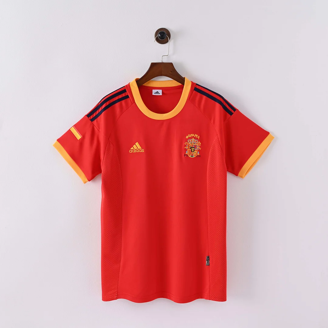 2002 Retro Spain Home Football Shirt 1:1 Thai Quality