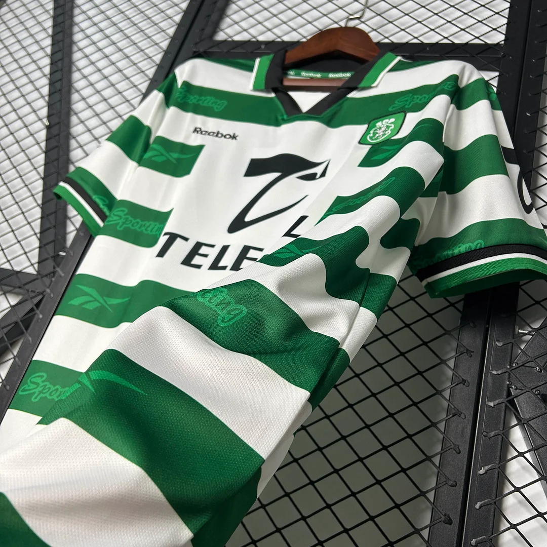 1999/2000 Retro Sporting Lisbon Home Football Shirt 1:1 Thai Quality - Image 7