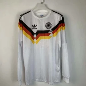 1990 Retro Long Sleeve Germany Home Football Shirt 1:1 Thai Quality
