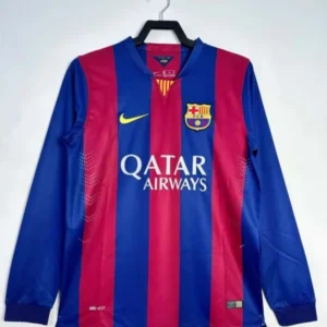 2014/2015 Retro Long Sleeve Barcelona Home Football Shirt 1:1 Thai Quality