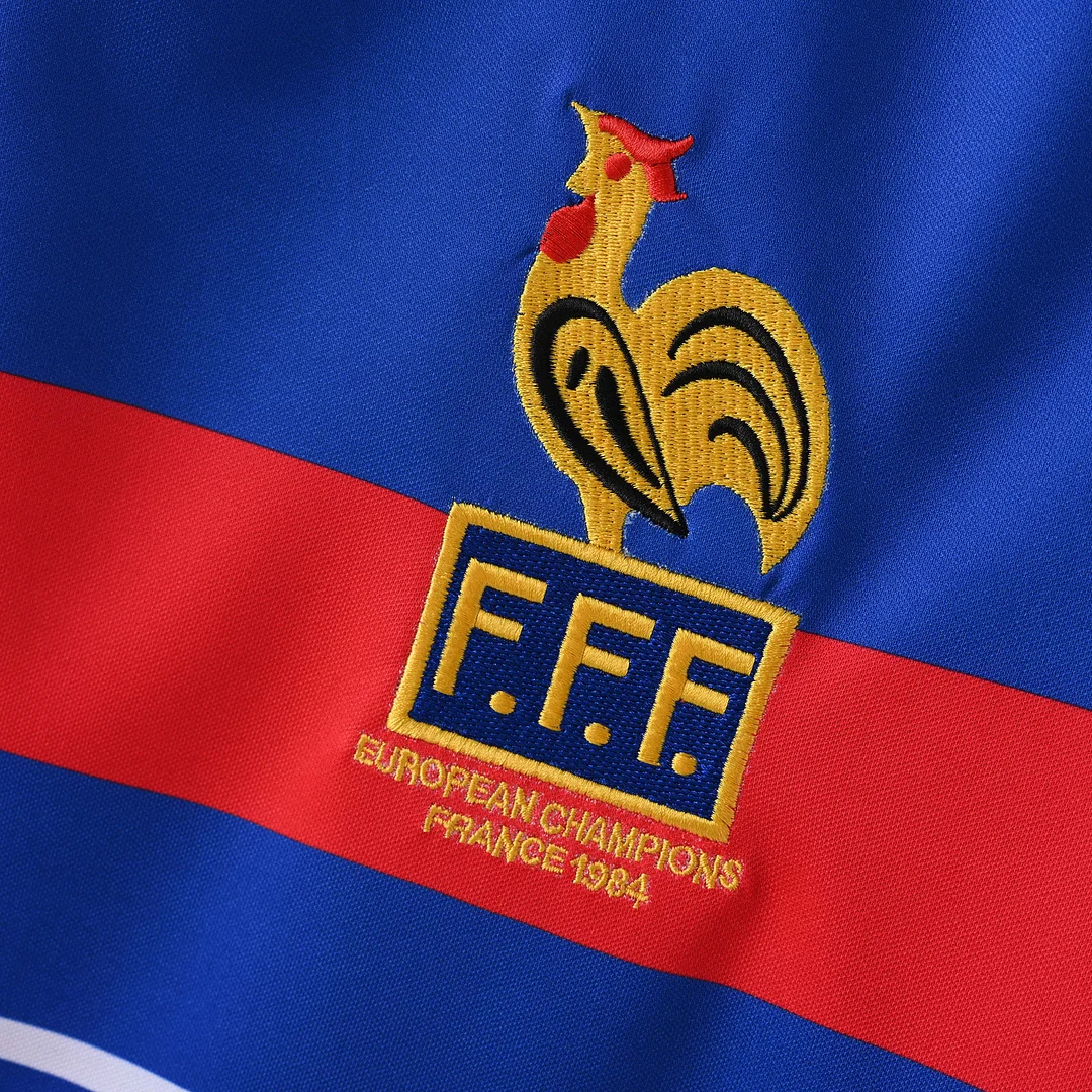 1984 Retro France Home Football Shirt 1:1 Thai Quality - Image 7