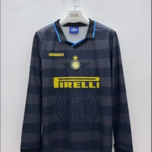 1997/1998 Long Sleeve Retro Internazionale Milan Third Away Football Jersey 1:1 Thai Quality