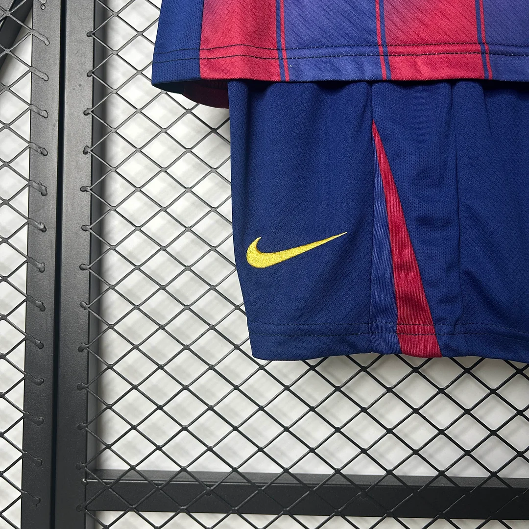 2025/2026 Barcelona Home Football Shirt 1:1 Thai Quality Kids Size - Image 8
