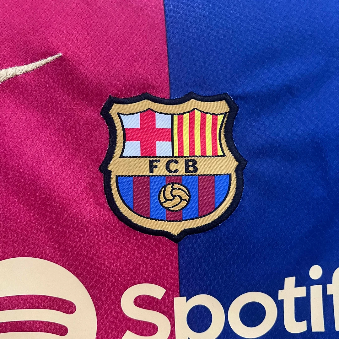 2024/2025 Barcelona Home Football Shirt 1:1 Thai Quality Kids Size - Image 6