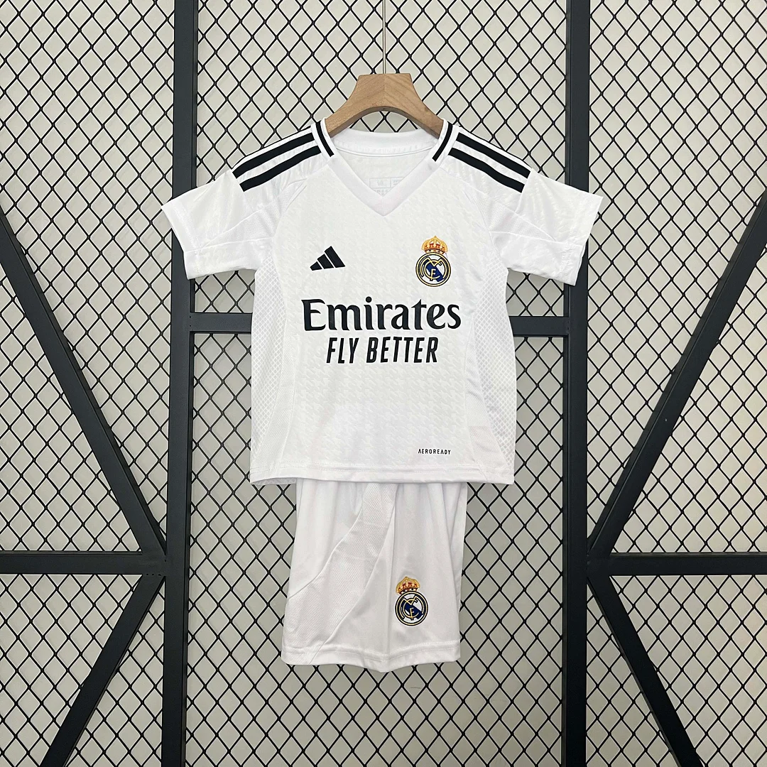 2024/2025 Real Madrid Home Football Shirt 1:1 Thai Quality Kids Size