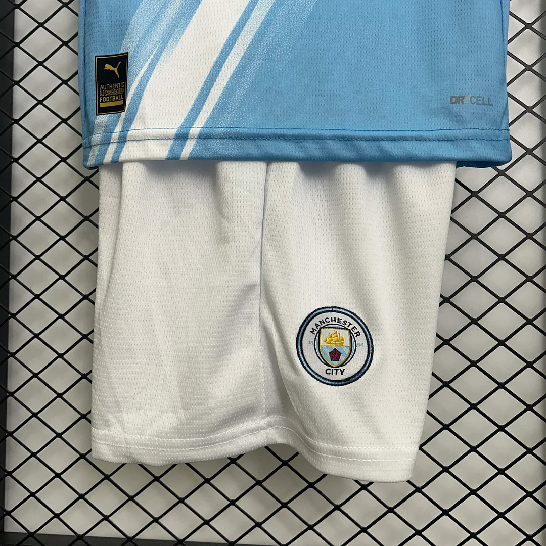 2025/2026 Manchester City Home Football Shirt 1:1 Thai Quality Kids Size - Image 8