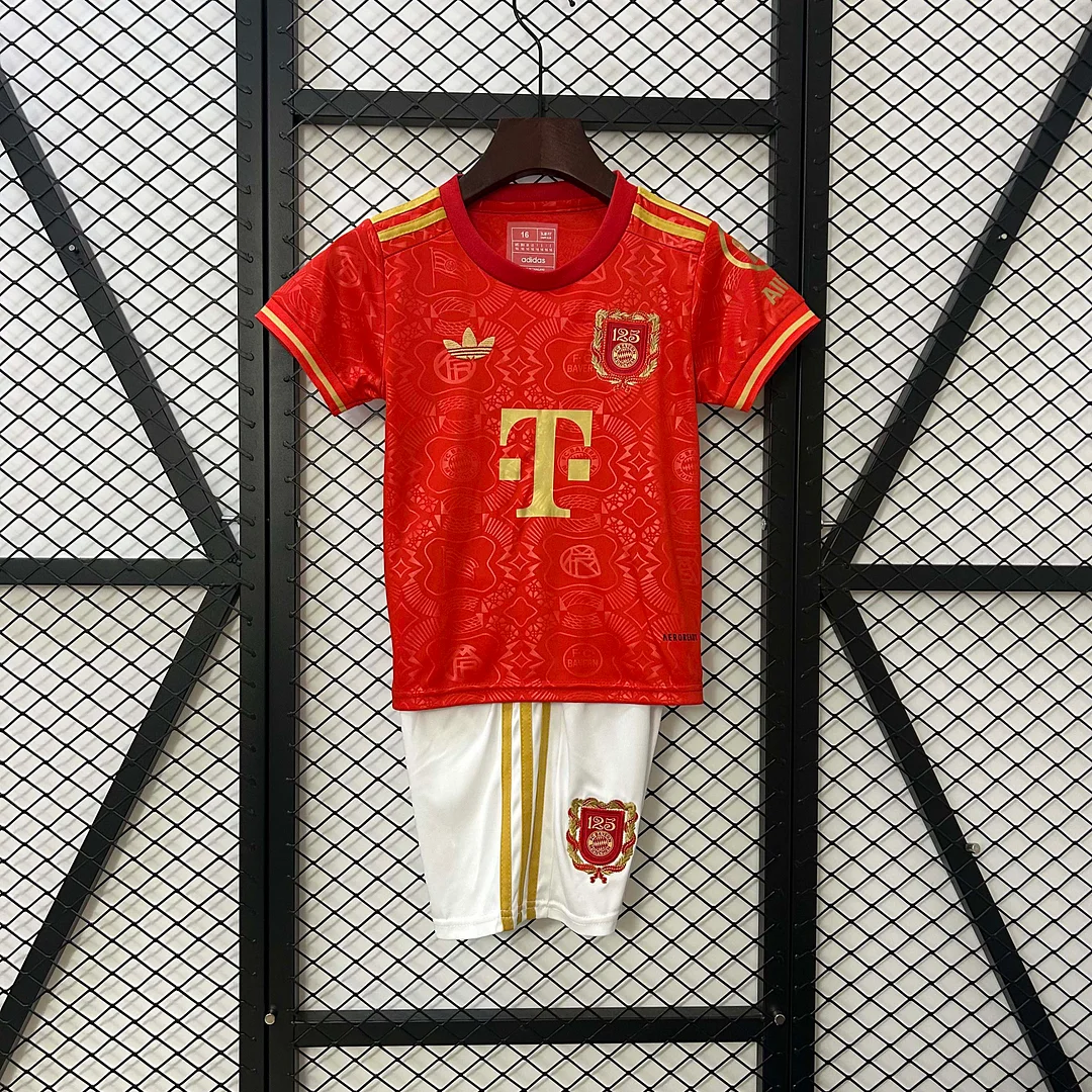 2024/2025 Bayern Munich 125th Anniversary Edition Football Jersey 1:1 Thai Quality Kids Size