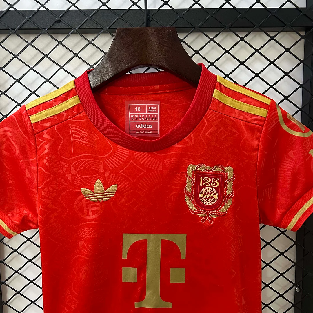 2024/2025 Bayern Munich 125th Anniversary Edition Football Jersey 1:1 Thai Quality Kids Size - Image 3