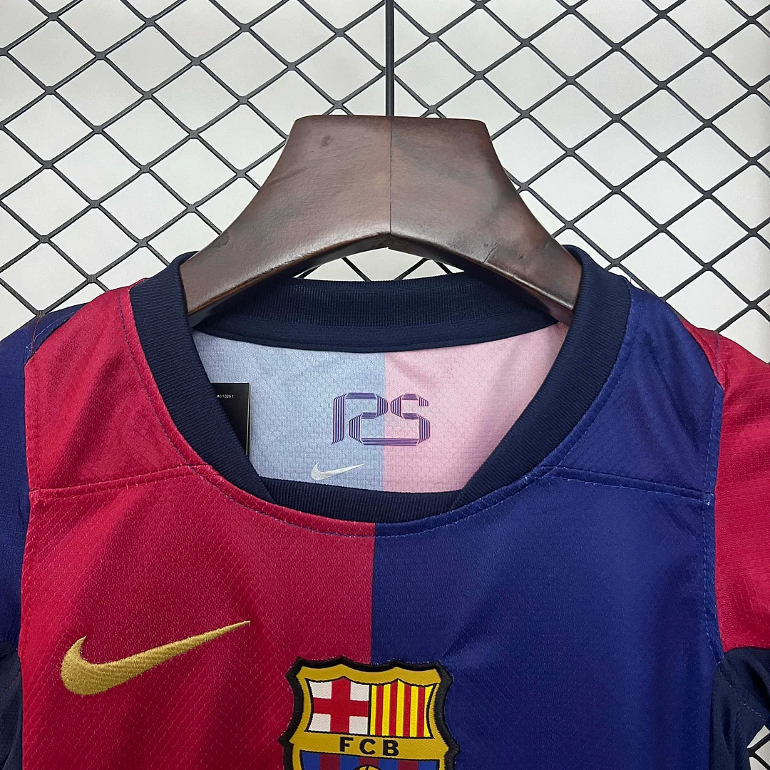 2024/2025 Barcelona Home Football Shirt 1:1 Thai Quality Kids Size(Competition version) - Image 3