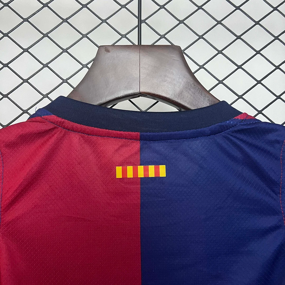 2024/2025 Barcelona Home Football Shirt 1:1 Thai Quality Kids Size(Competition version) - Image 4