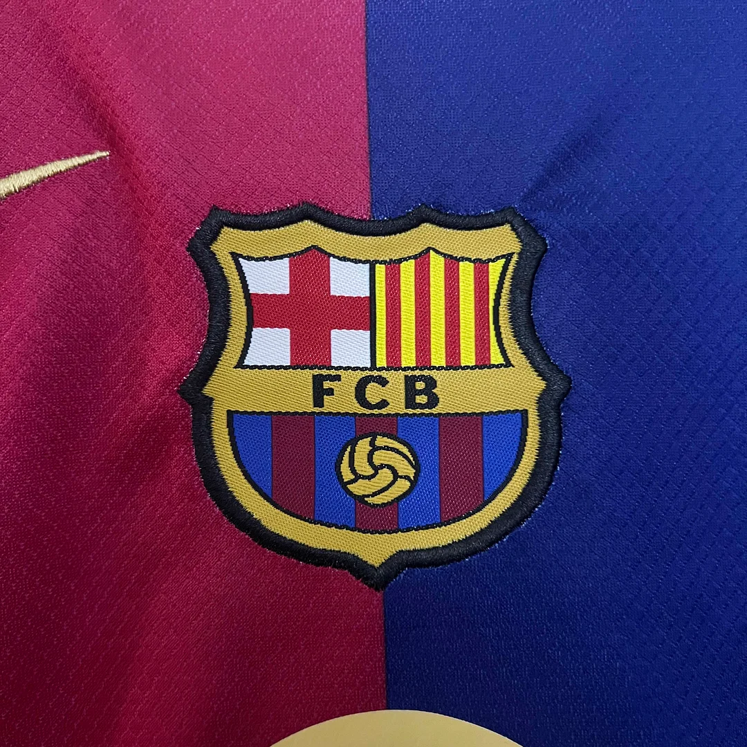 2024/2025 Barcelona Home Football Shirt 1:1 Thai Quality Kids Size(Competition version) - Image 6