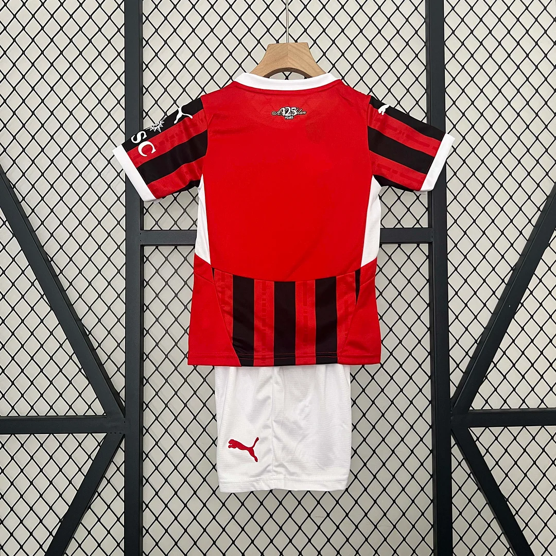 2024/2025 AC Milan Home Football Shirt 1:1 Thai Quality Kids Size - Image 2