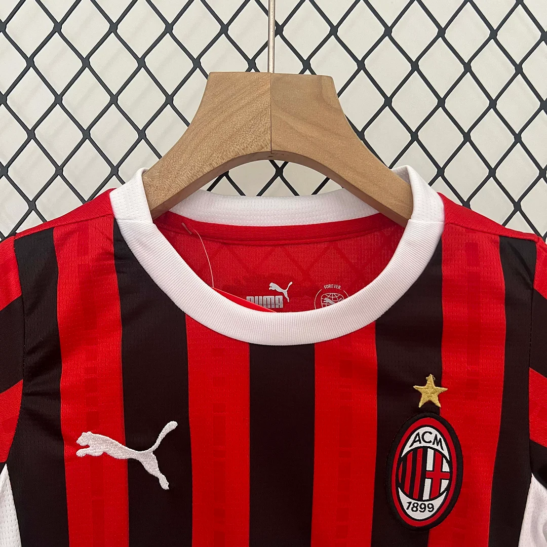 2024/2025 AC Milan Home Football Shirt 1:1 Thai Quality Kids Size - Image 3
