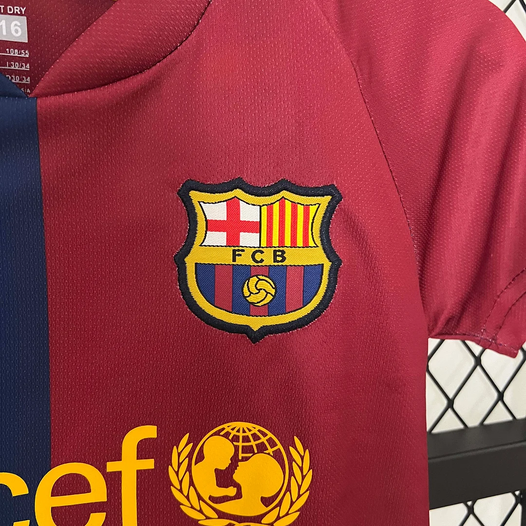 2008/2009 Retro Barcelona Home Football Shirt 1:1 Thai Quality Kids Size - Image 6