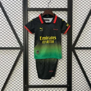 2024/2025 AC Milan Fourth Away Black Soccer Jersey 1:1 Thai Quality Kids Size