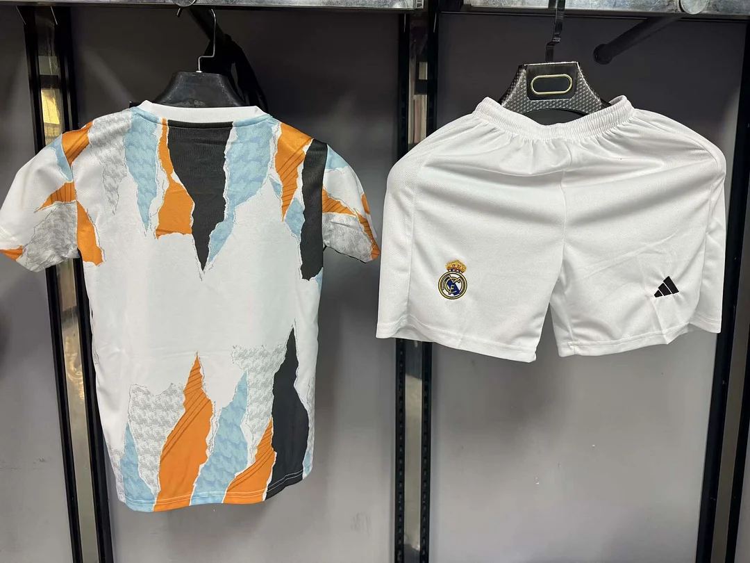 2025/2026 Real Madrid Training Wear Football Shirt 1:1 Thai Quality Kids Size - Image 2