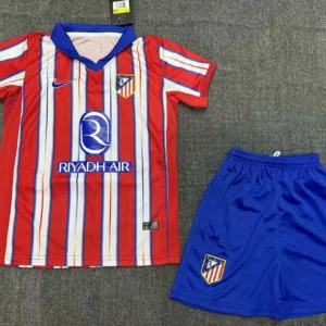 2024/2025 Atletico Madrid Home Soccer Jersey 1:1 Thai Quality Kids Size