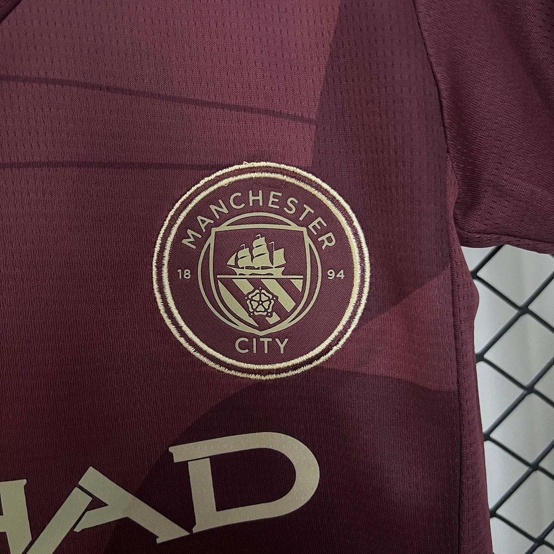 2024/2025 Manchester City Third Away Football Shirt 1:1 Thai Quality Kids Size - Image 8