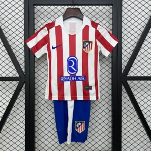 2025/2026 Atletico Madrid Home Soccer Jersey 1:1 Thai Quality Kids Size