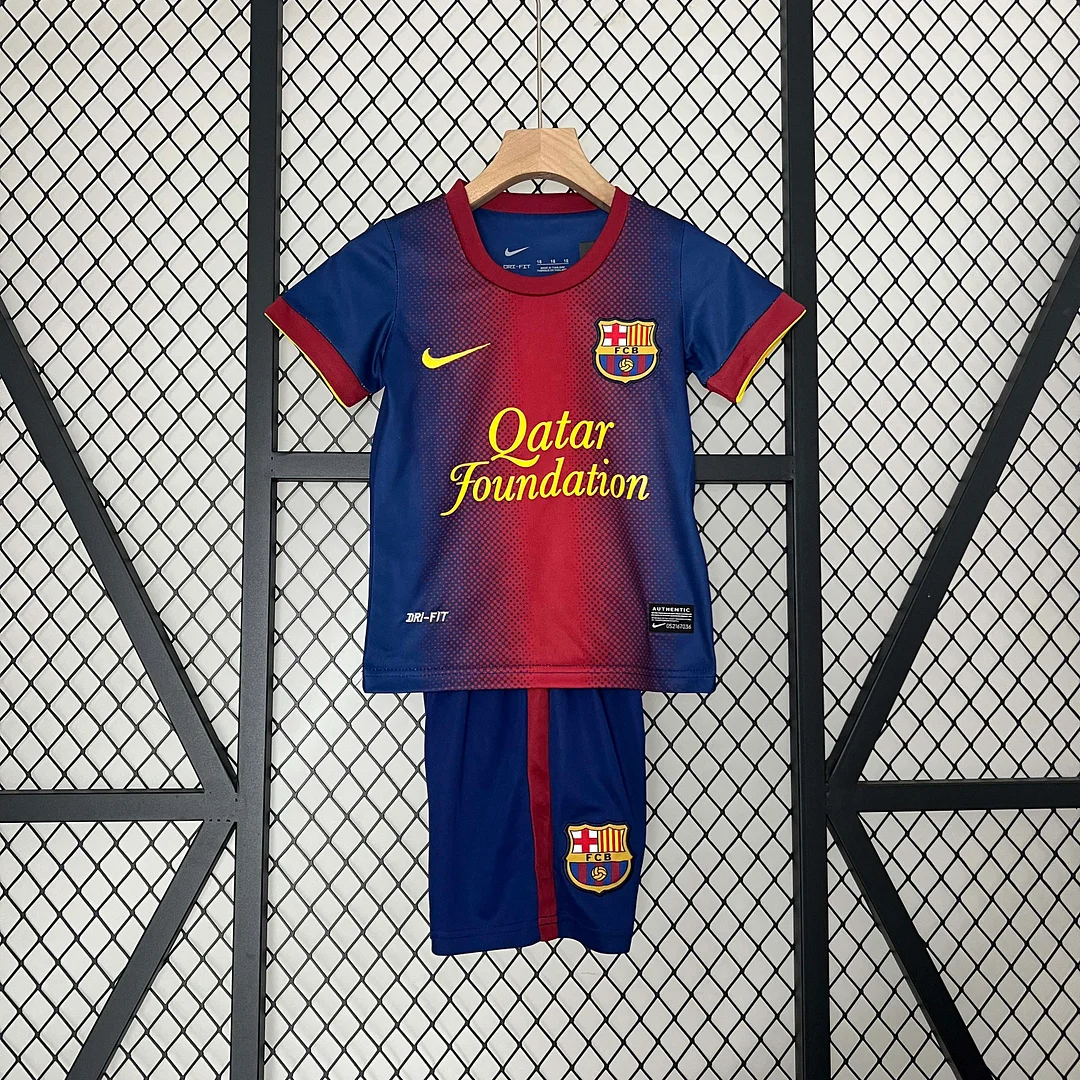 2012/2013 Retro Barcelona Home Football Shirt 1:1 Thai Quality Kids Size