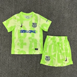 2024/2025 Barcelona Third Away Travis Scott Joint Edition Football Shirt 1:1 Thai Quality Kids Size