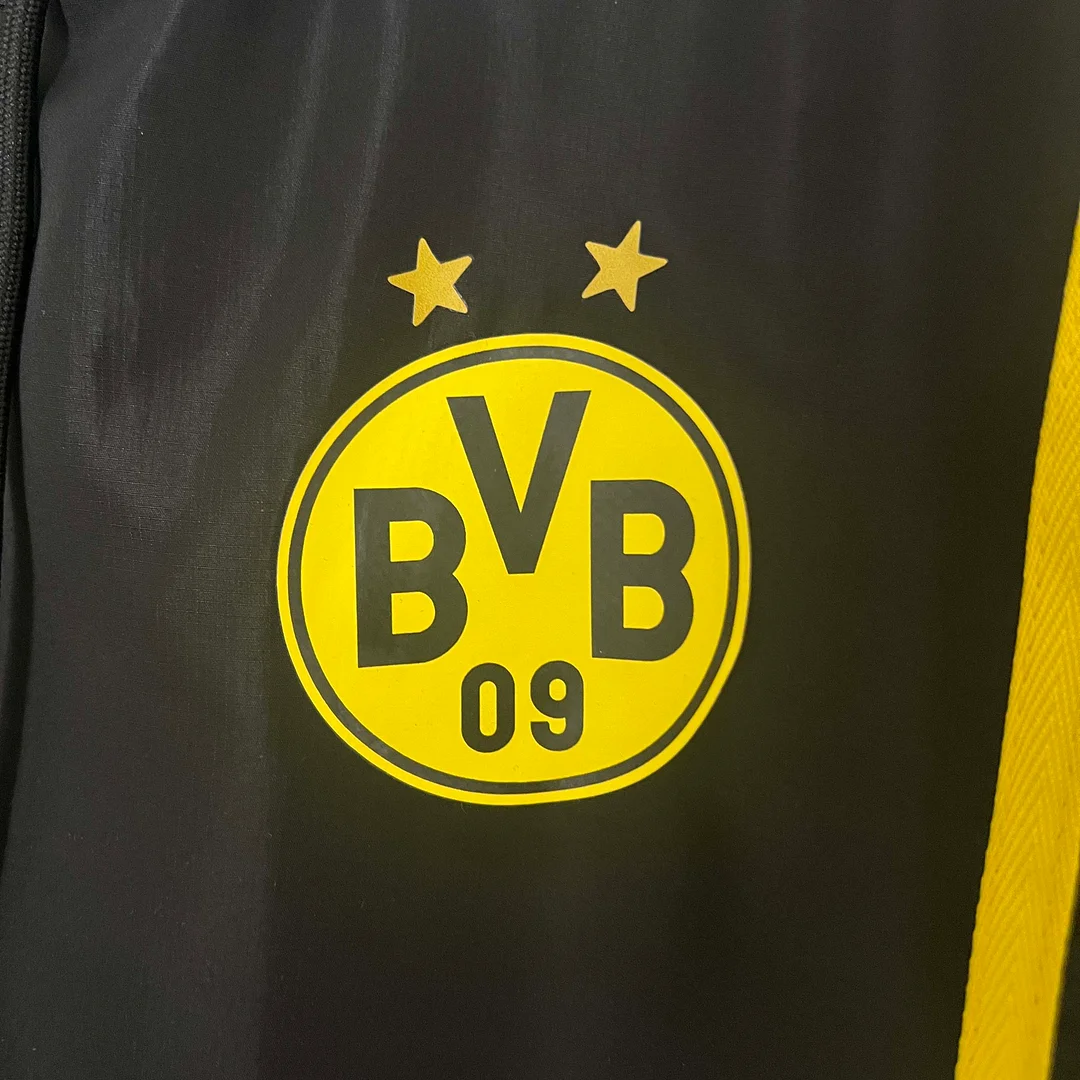 2024/2025 Dortmund Windbreaker Black Football Shirt 1:1 Thai Quality Set - Image 6