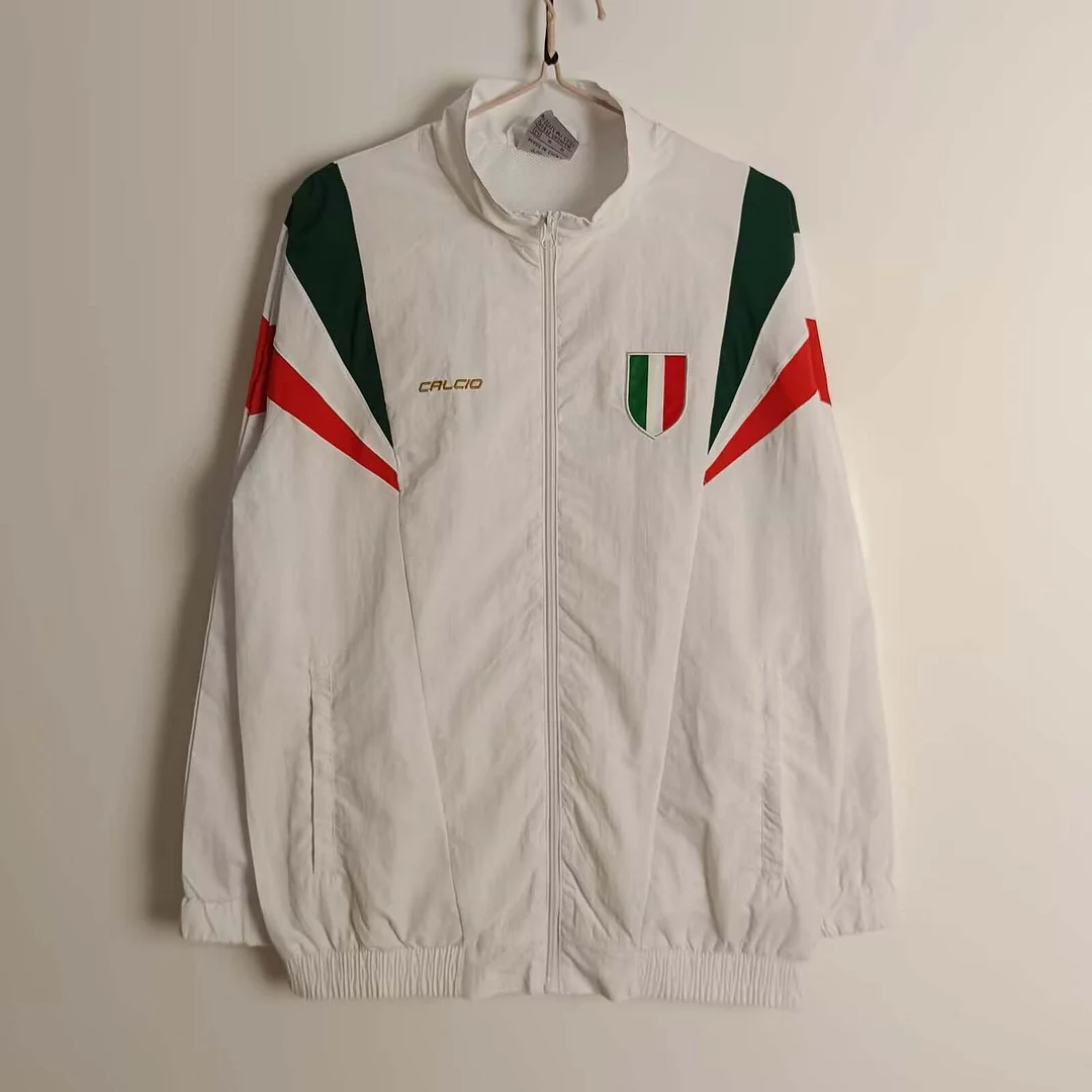 2025 Italy Windbreaker Dark White Football Shirt 1:1 Thai Quality