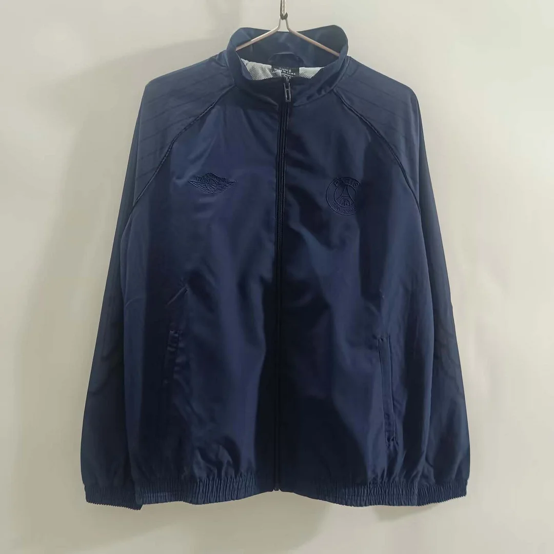 2025/2026 PSG Windbreaker Navy blue Football Shirt 1:1 Thai Quality