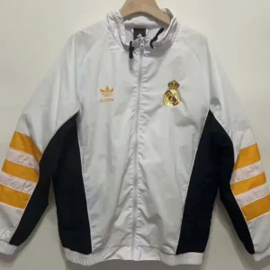 2024/2025 Real Madrid Windbreaker White Soccer Jersey 1:1 Thai Quality