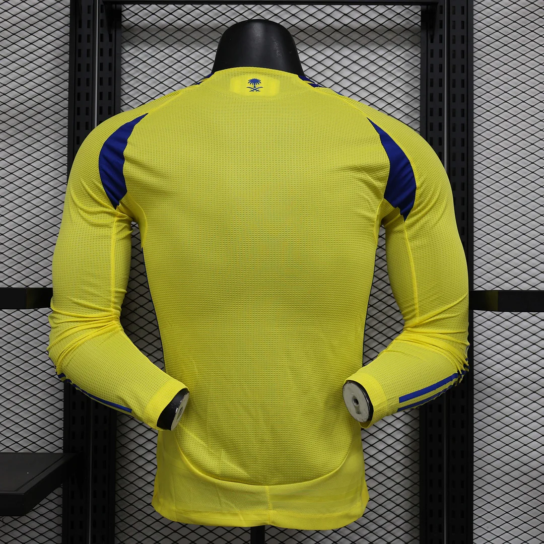 2024/2025 Player Version Long Sleeve Al-Nassr Home Football Shirt 1:1 Thai Quality - Image 2